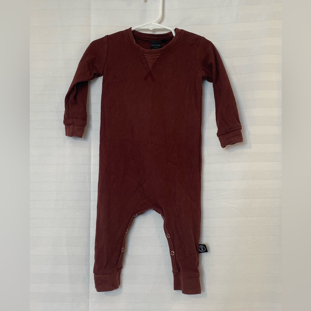 Wooly Doodle Unisex Bamboo Cotton Long Sleeve Footless Romper Footie 12/18M